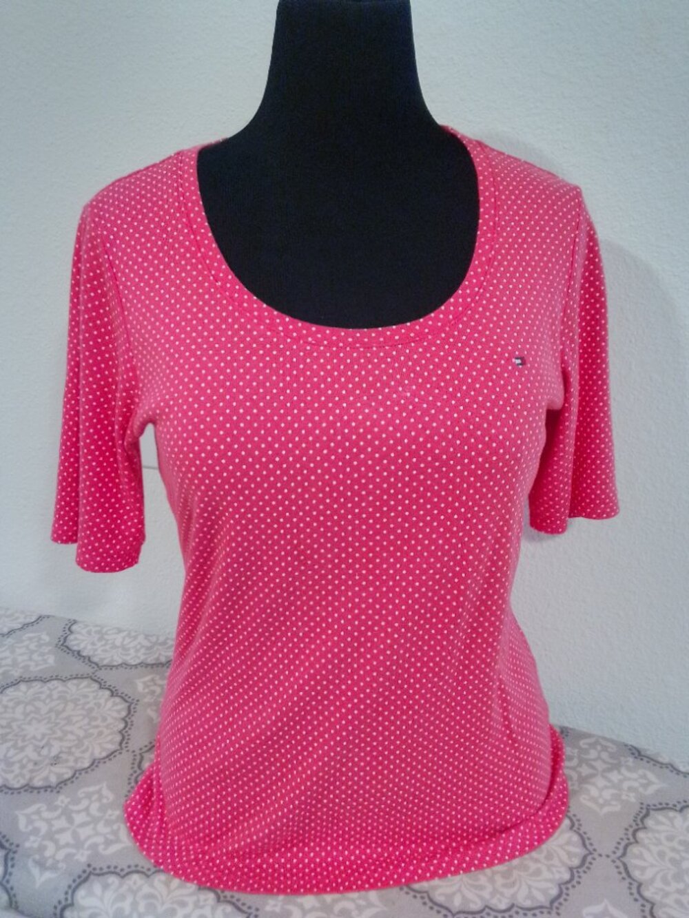 Tommy Hilfiger Polka dot Stretch Blouse